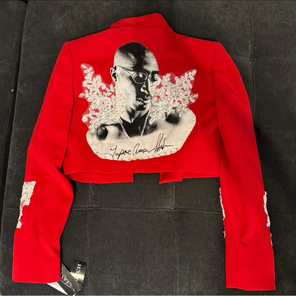 Custom Tupac suit jacket